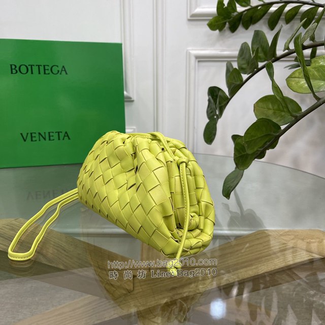 Bottega veneta高端女包 98061 寶緹嘉粗格編織羊皮雲朵POUCH手拿包 BV經典款女包  gxz1160